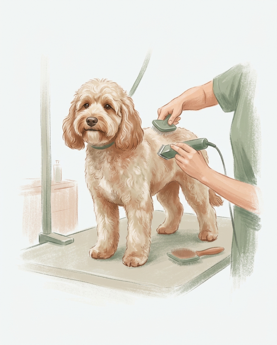 Full Groom service at Waves & Wags